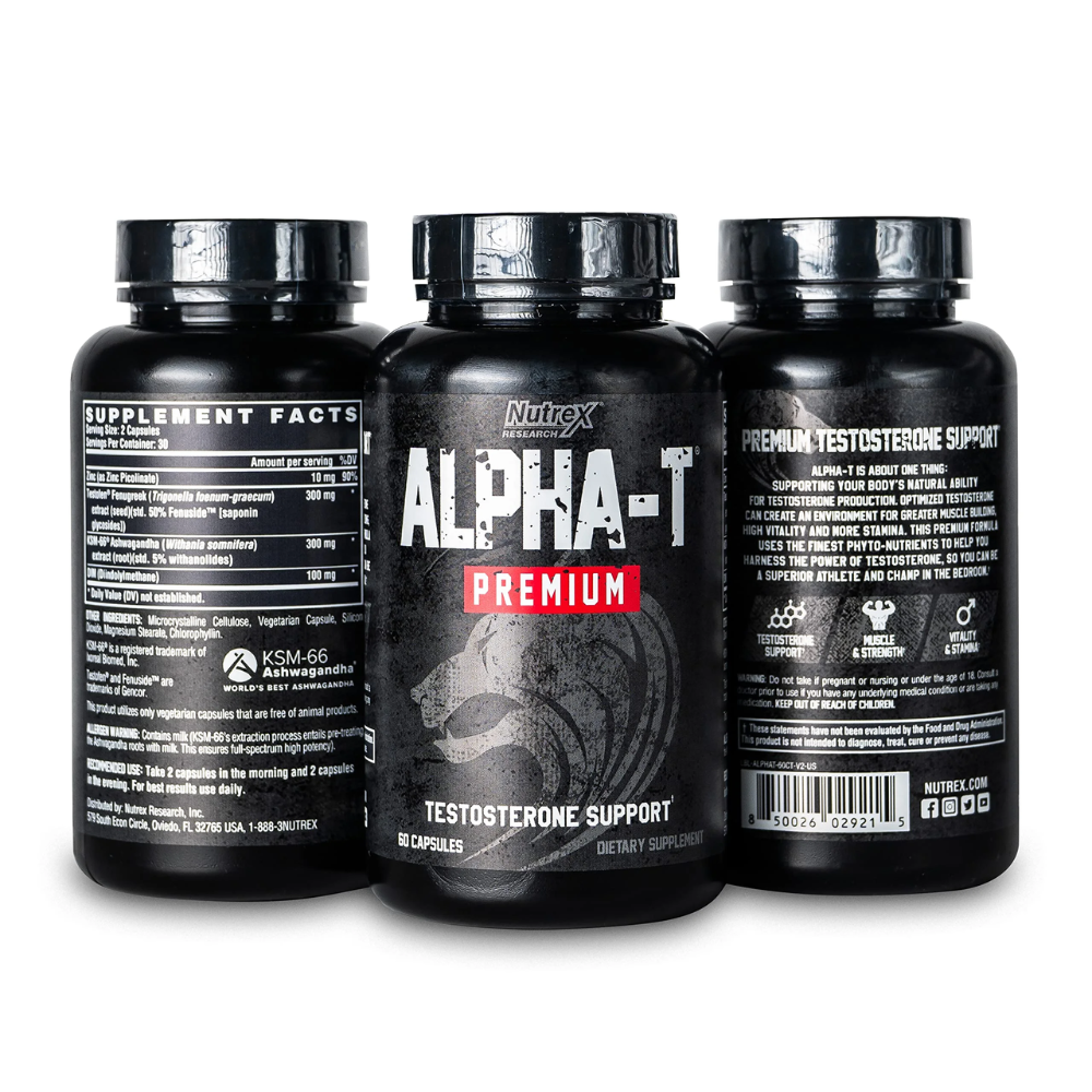 ALPHA T 60 CAP NUTREX – BOOSTER DE TESTOSTERONA AVANZADO