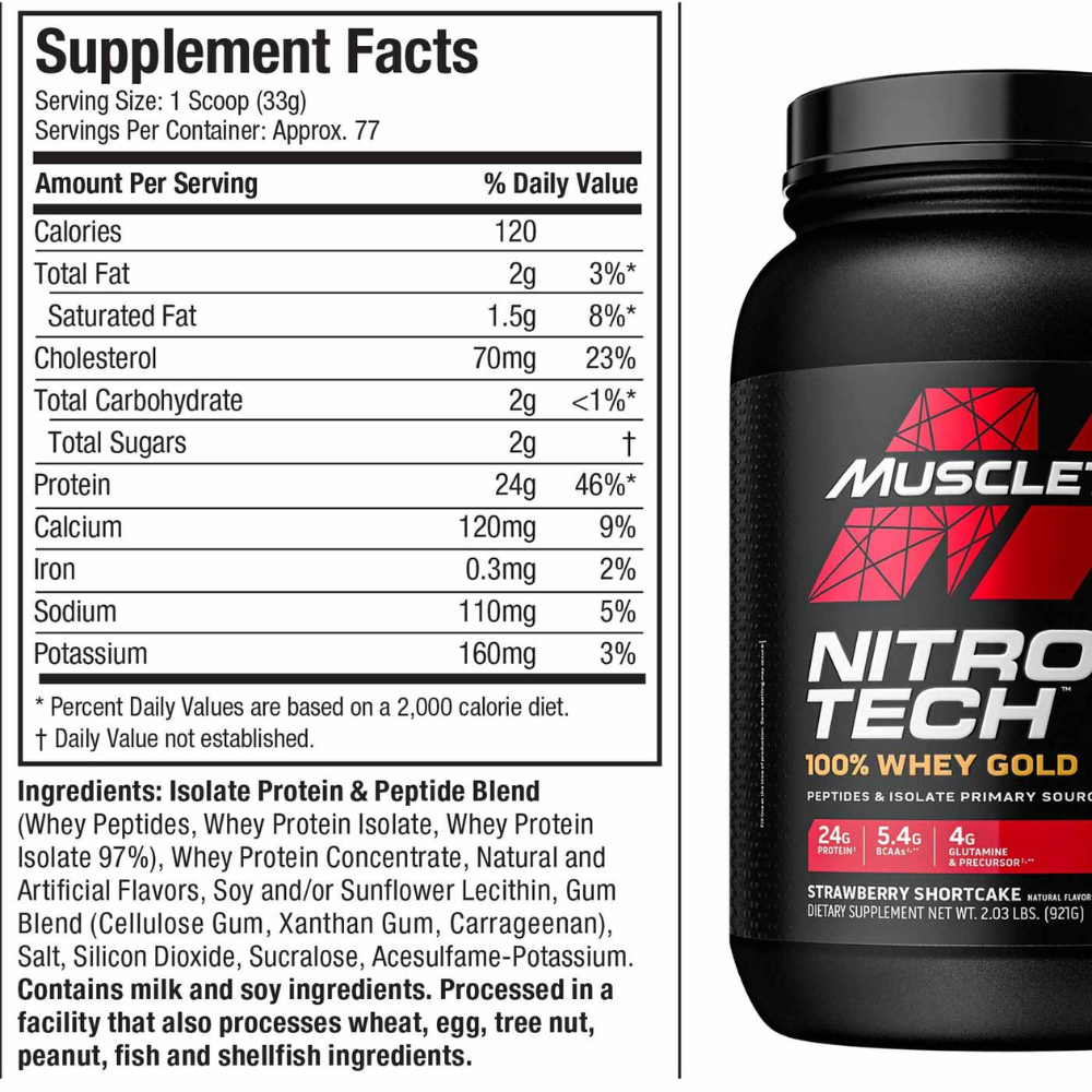 NITRO TECH WHEY PROTEIN | CON CREATINA – MUSCLETECH
