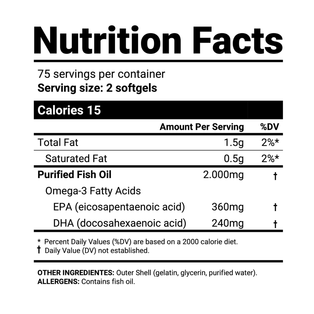OMEGA 3 NUTRABIO – ALTA PUREZA EPA/DHA | 150 CAP