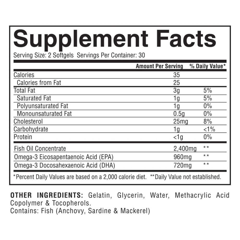 OMEGA 3 GASPARI NUTRITION - 60 CAP