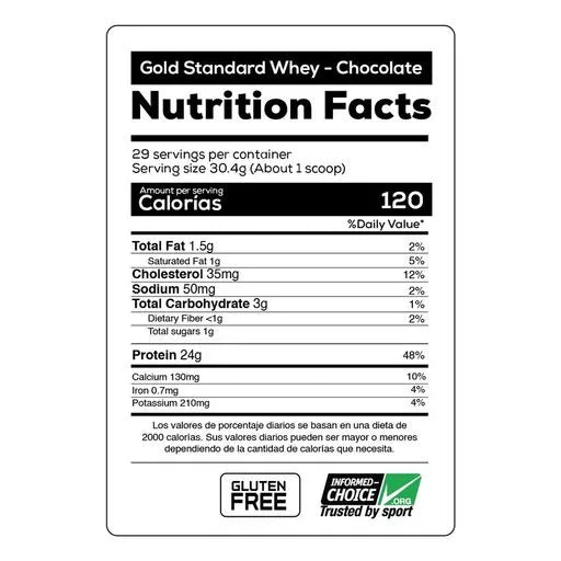 GOLD STANDARD WHEY 5 LB | PROTEÍNA DE SUERO – OPTIMUM NUTRITION