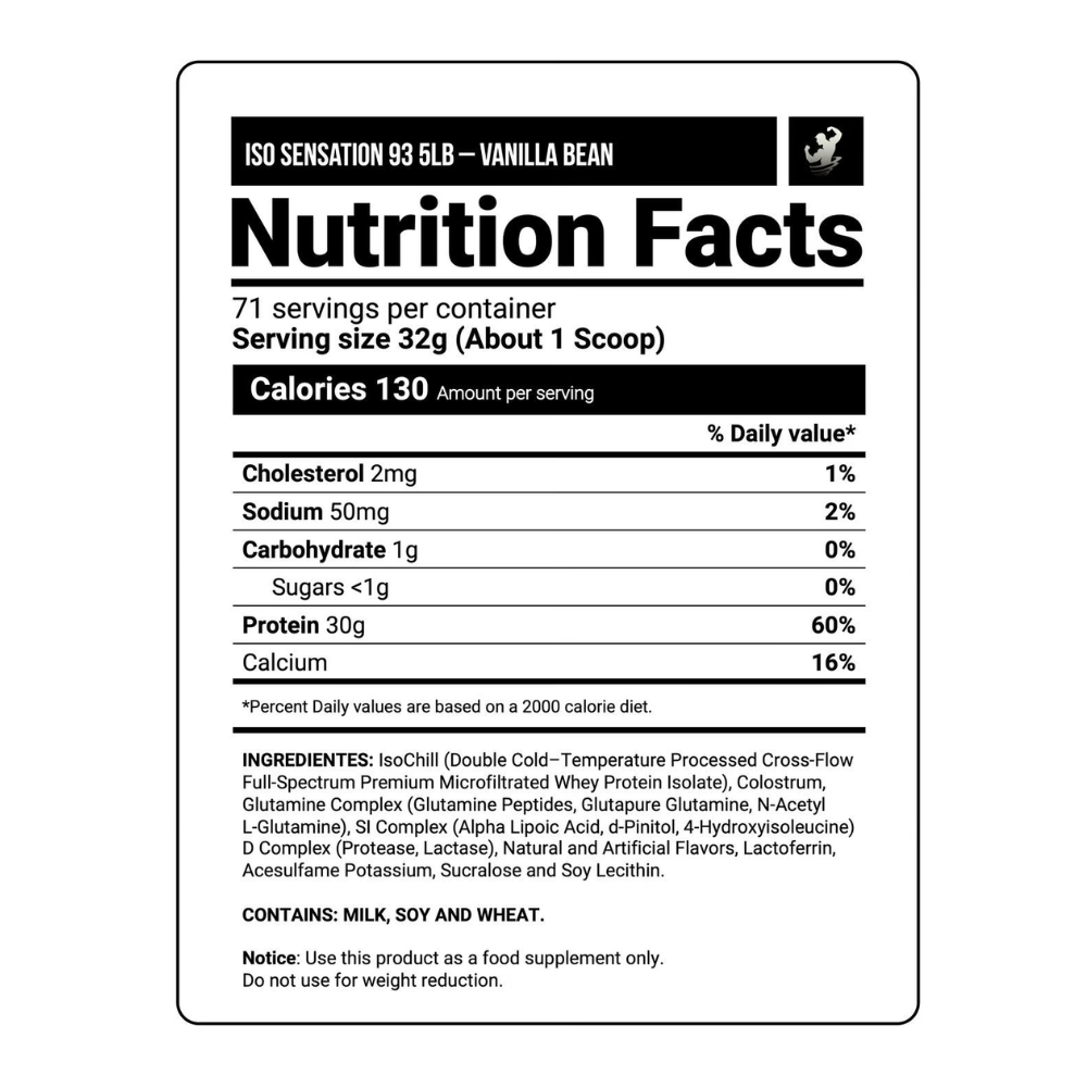 ISO SENSATION WHEY PROTEIN 5 LB | PROTEÍNA AISLADA ULTIMATE NUTRITION