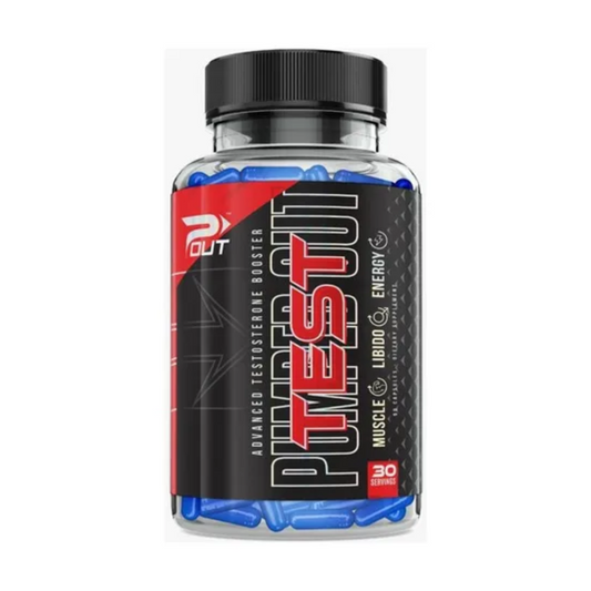 POUT NUTRITION -  TEST PUMPED 90 CAP TESTOSTERONA Y RENDIMIENTO